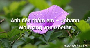 Anh đến thăm em  –  Johann Wolfgang von Goethe