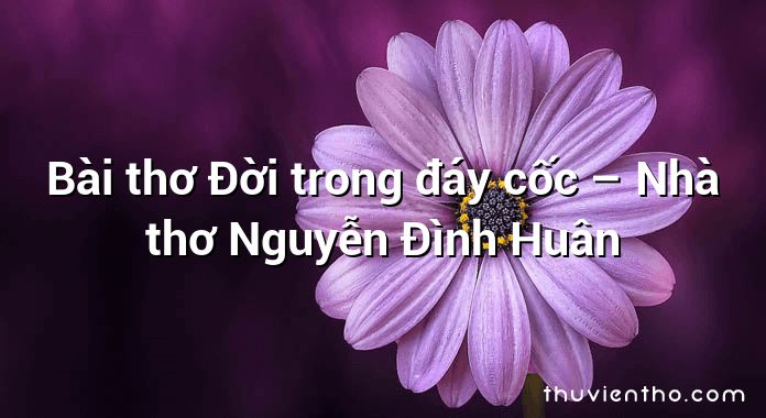 Bài thơ Đời trong đáy cốc – Nhà thơ Nguyễn Đình Huân