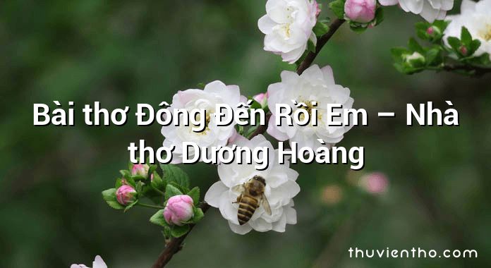 Bài thơ Đông Đến Rồi Em – Nhà thơ Dương Hoàng