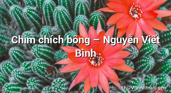 Chim chích bông – Nguyễn Viết Bình