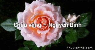 Chùa vắng – Nguyễn Bính