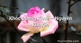 Khóc Dương Khuê – Nguyễn Khuyến