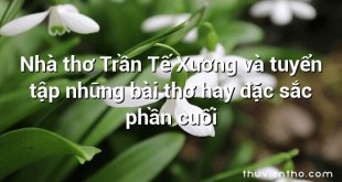 Nhà thơ Trần Tế Xương và tuyển tập những bài thơ hay đặc sắc phần cuối
