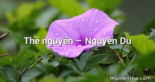 Thề nguyền – Nguyễn Du