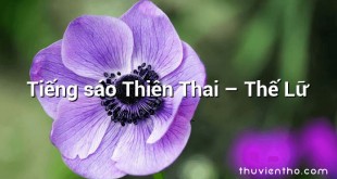 Tiếng sáo Thiên Thai  –  Thế Lữ