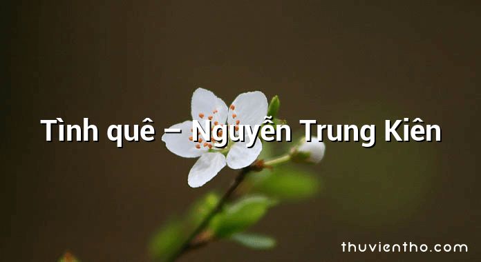 Tình quê – Nguyễn Trung Kiên