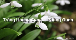 Trăng Hoàng Cung  –  Phùng Quán