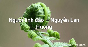Người lính đảo – Nguyễn Lan Hương