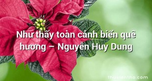 Như thấy toàn cảnh biển quê hương – Nguyễn Huy Dung